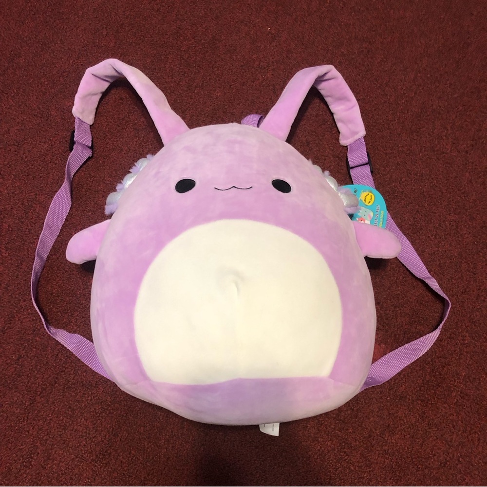 Squishmallows Monica the Axolotl Backpack 12" Stuffed Plush